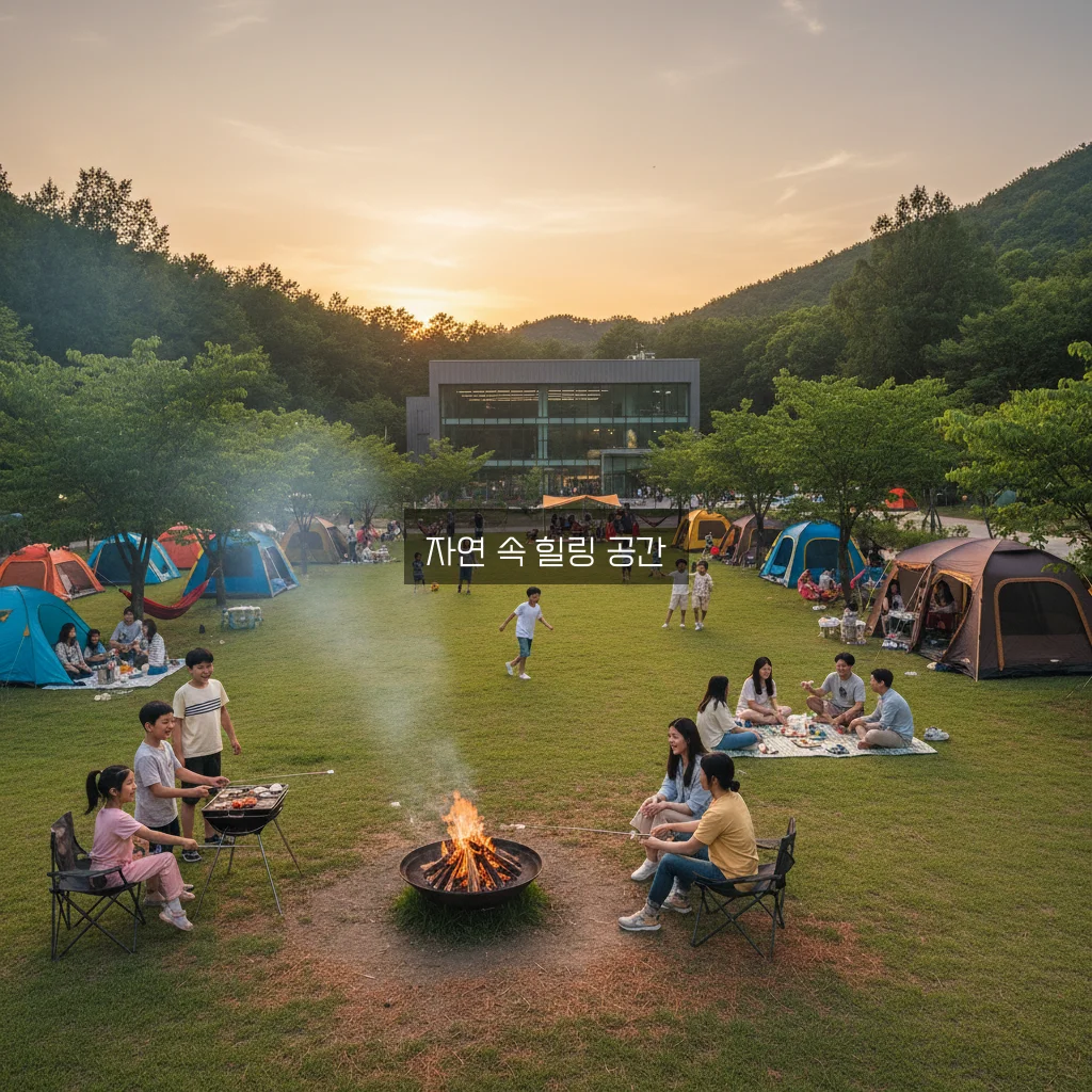 수원 유스호스텔 캠핑장 관련 이미지 1