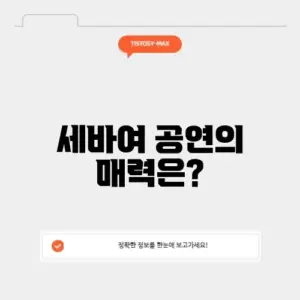 세바여 무료공연