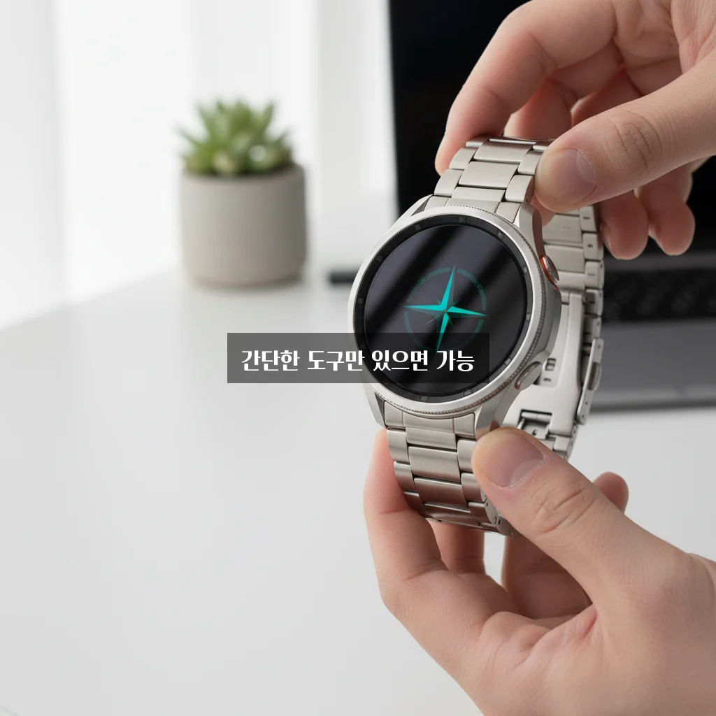 갤럭시워치 메탈 스트랩 줄 줄이는 법 관련 이미지 3