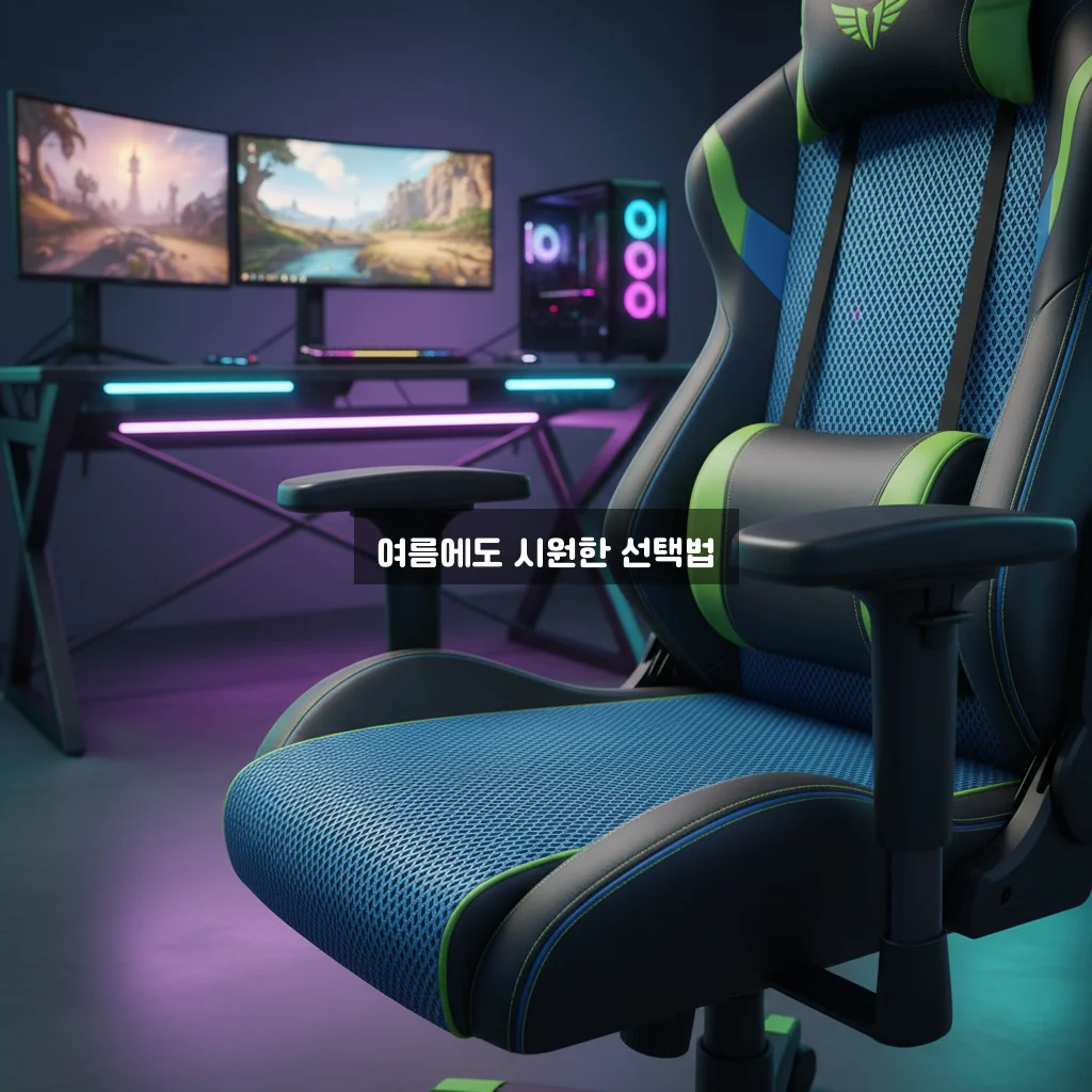 게이밍 의자 메쉬 좌판 여름용 추천 관련 이미지 1