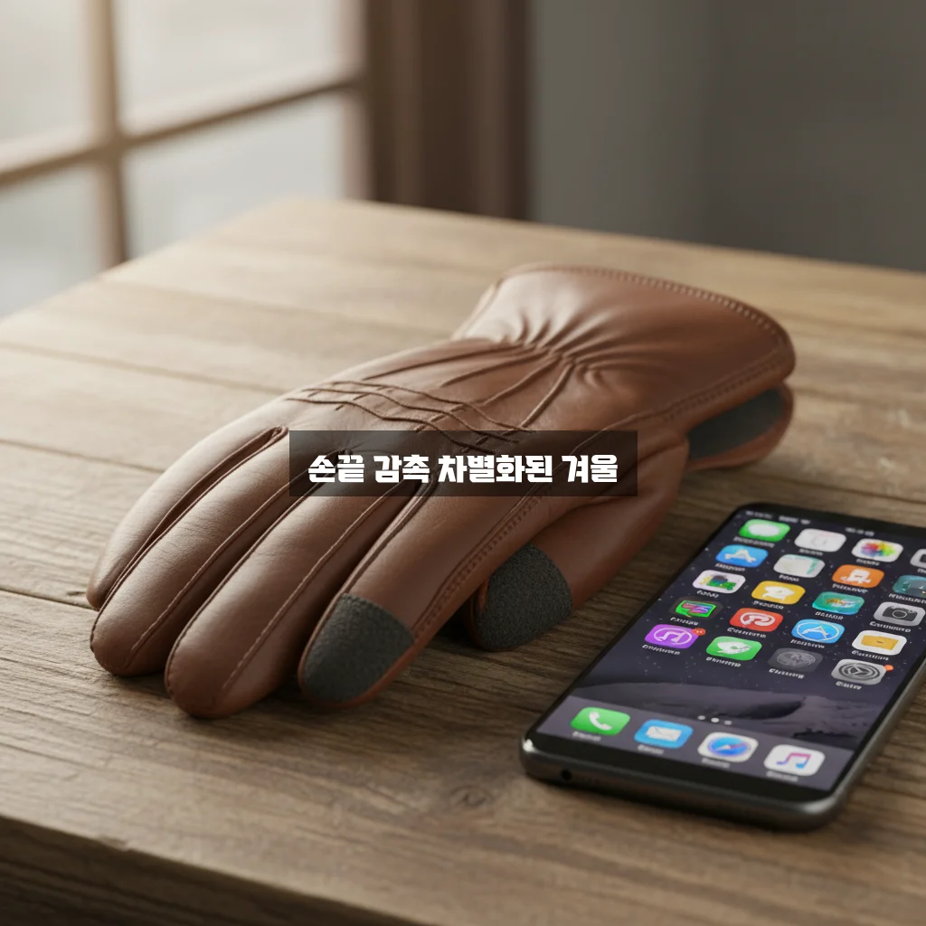 겨울 장갑 스마트폰 터치 잘 되는 가죽 장갑 관련 이미지 1