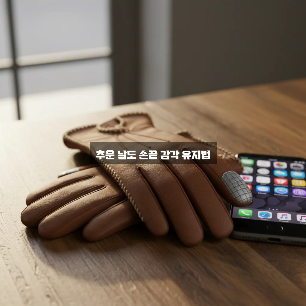 겨울 장갑 스마트폰 터치 잘 되는 가죽 장갑 관련 이미지 2