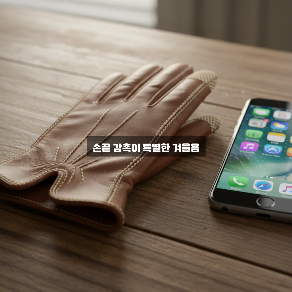겨울 장갑 스마트폰 터치 잘 되는 가죽 장갑 관련 이미지 3