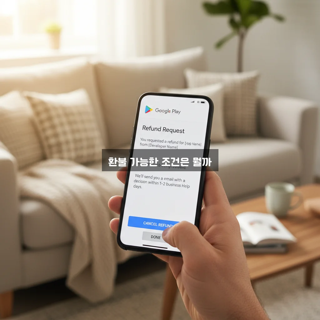 구글플레이스토어 환불 관련 이미지 1