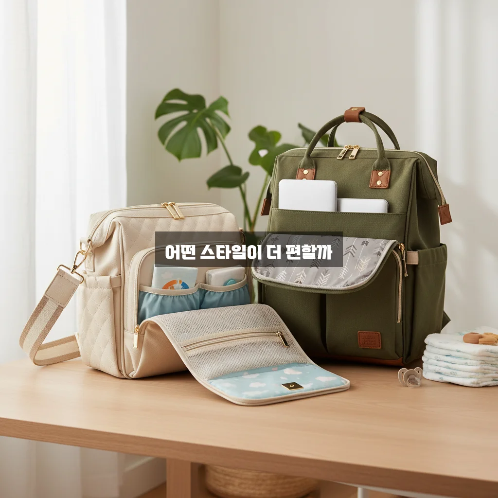 기저귀 가방 숄더백 vs 백팩 추천 관련 이미지 3