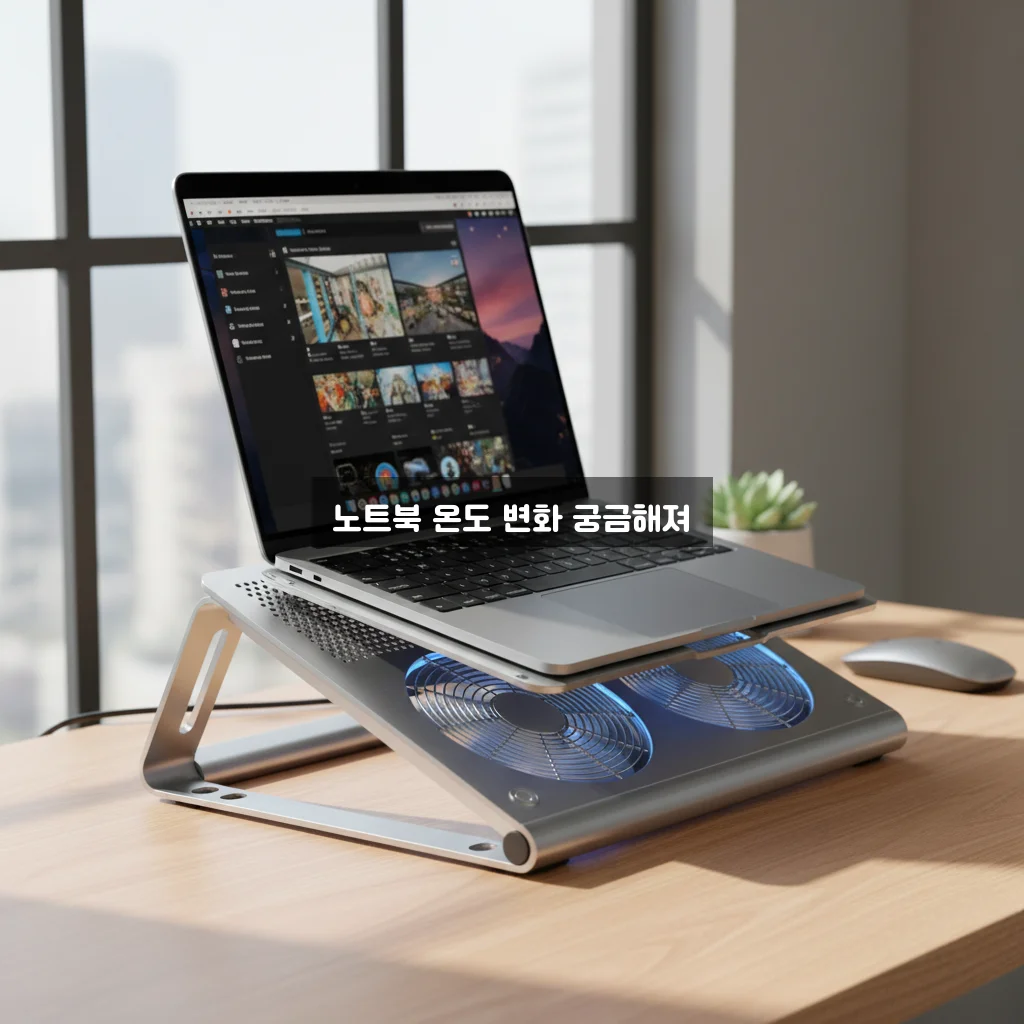 노트북 거치대 쿨링 팬 달린 것 효과 관련 이미지 1