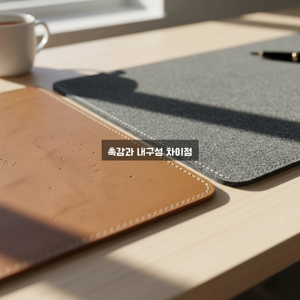 데스크 매트 가죽 vs 펠트 장단점 관련 이미지 2