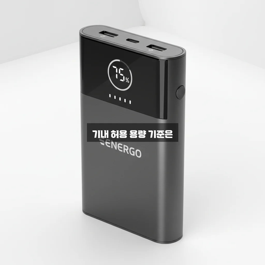 보조배터리 기내 반입 가능 용량 (20000mAh) 관련 이미지 1