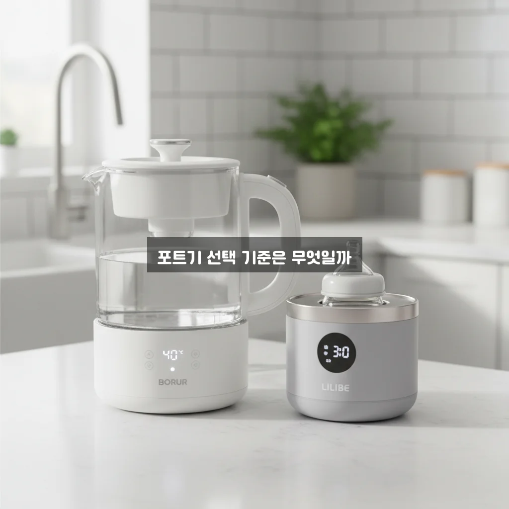 분유 포트기 보르르 vs 릴리브 비교 관련 이미지 1