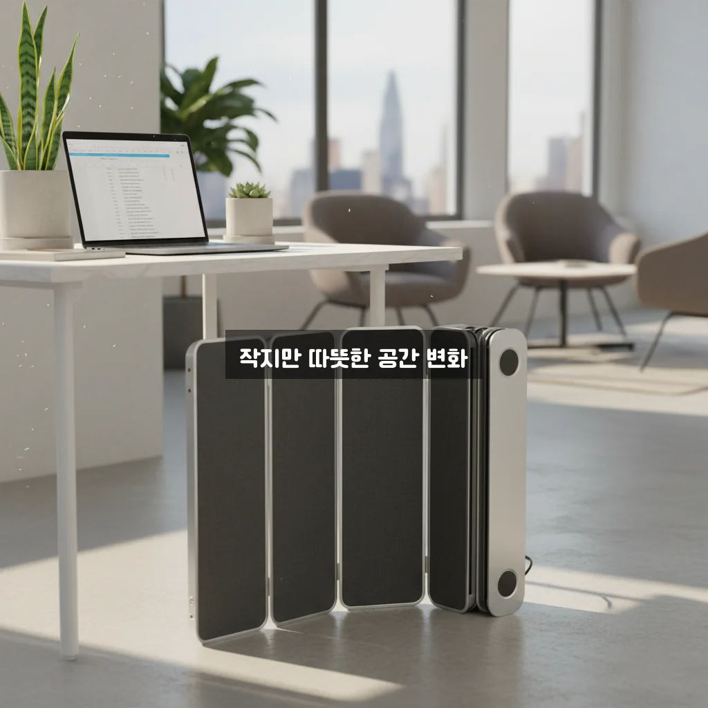 사무실 발난로 저전력 접이식 파티션 히터 관련 이미지 2