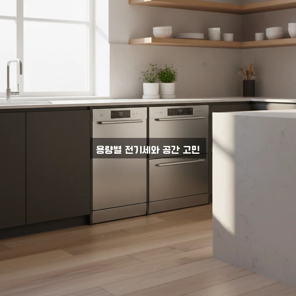식기세척기 6인용 12인용 전기세 차이 (설치 공간) 관련 이미지 3
