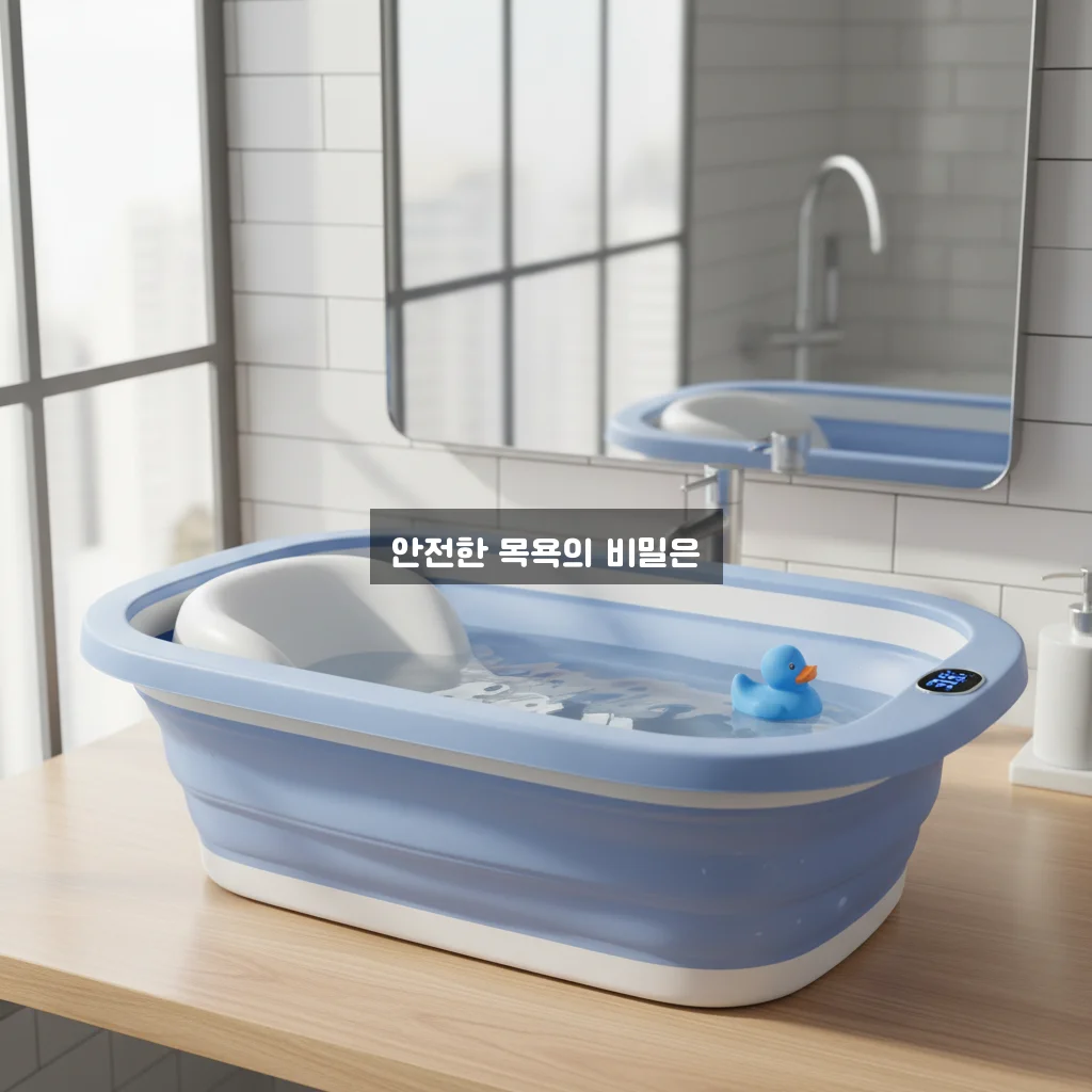 아기 욕조 접이식 온도 감지 기능 관련 이미지 2