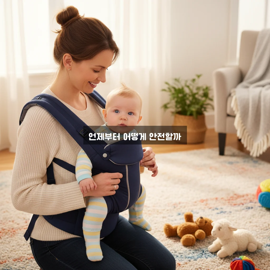 아기띠 힙시트 사용 시기 및 허리 보호 관련 이미지 3
