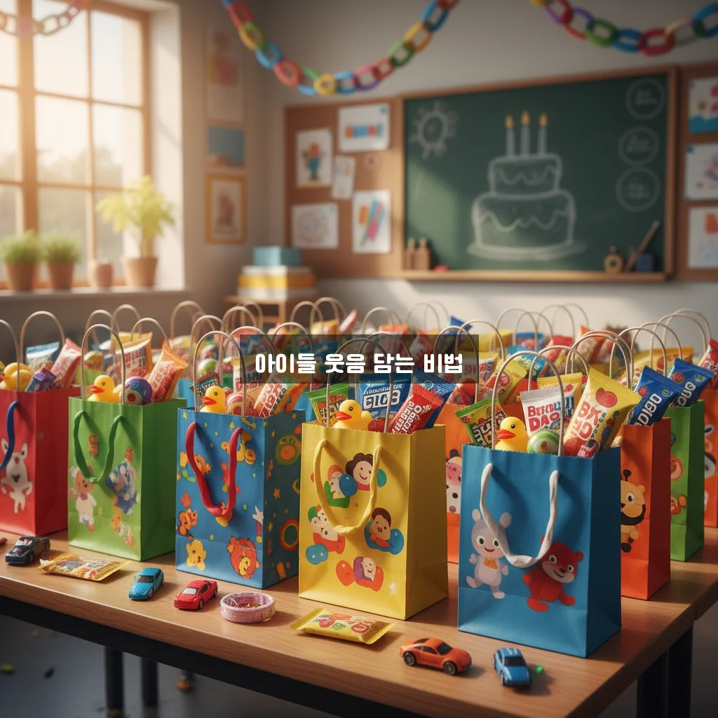유치원 생일 답례품 구디백 포장 관련 이미지 2