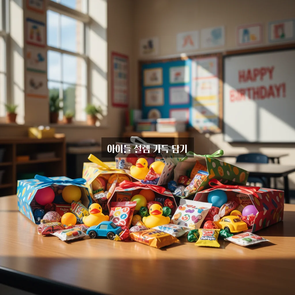 유치원 생일 답례품 구디백 포장 관련 이미지 3