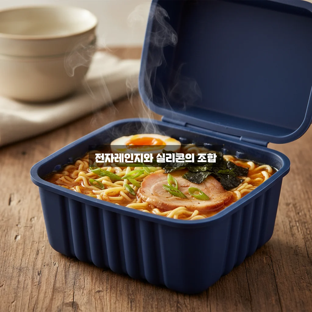 전자레인지 용기 라면 끓이기 가능한 실리콘 관련 이미지 2