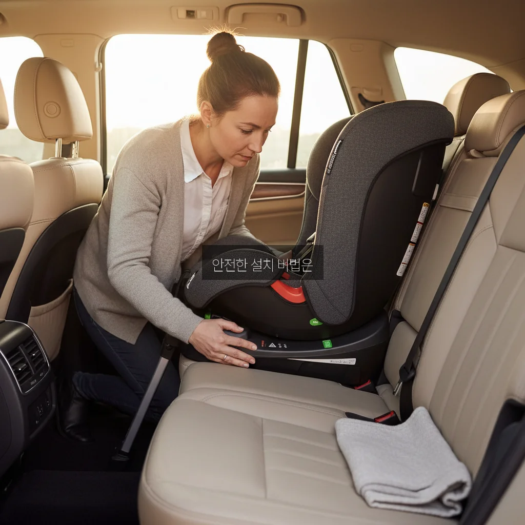 카시트 회전형 아이소픽스 설치 방법 관련 이미지 1