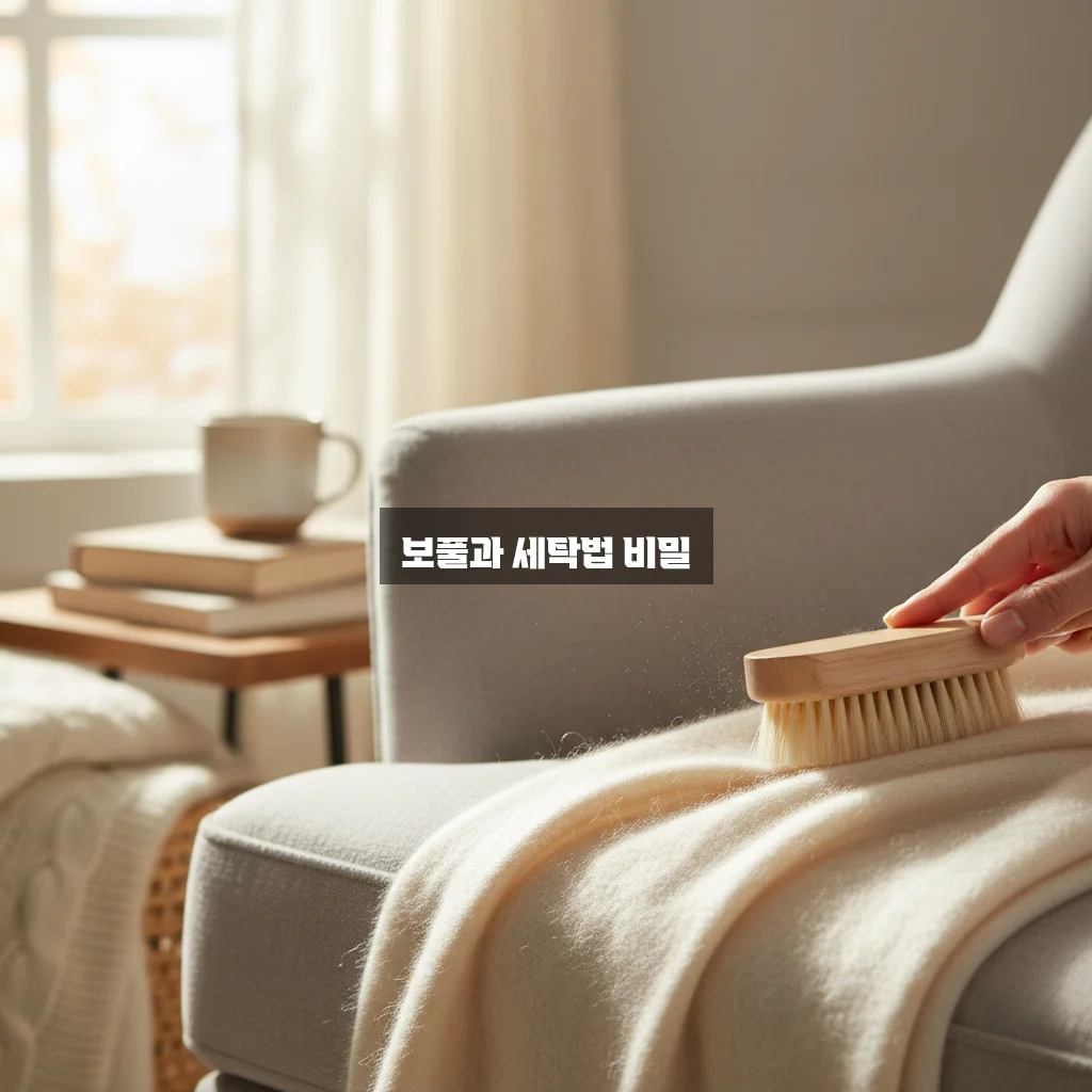 캐시미어 머플러 보풀 제거 및 드라이클리닝 관련 이미지 1