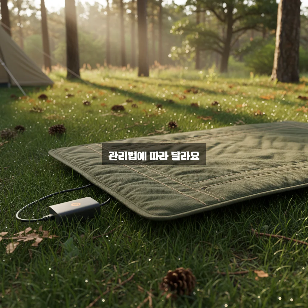 캠핑용 전기매트 탄소매트 세탁 가능 여부 관련 이미지 1