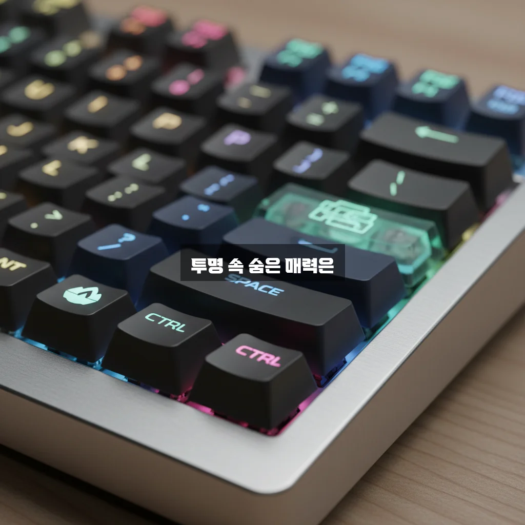 키캡 놀이 PBT 이중사출 투명 키캡 관련 이미지 1
