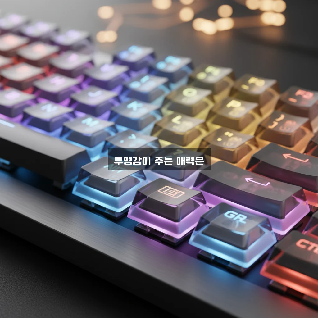 키캡 놀이 PBT 이중사출 투명 키캡 관련 이미지 3