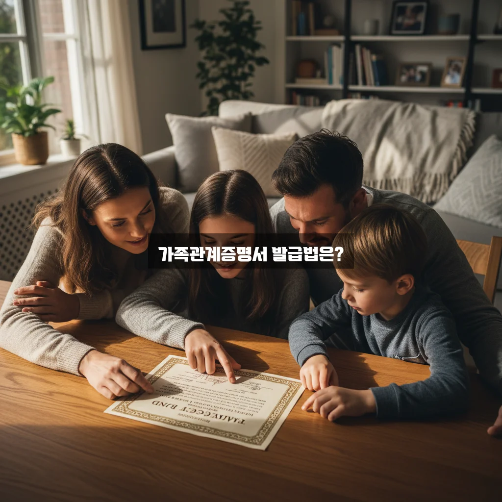 가족관계증명서 완벽 가이드: 필요한 정보와 발급 방법 알아보기 관련 이미지 1