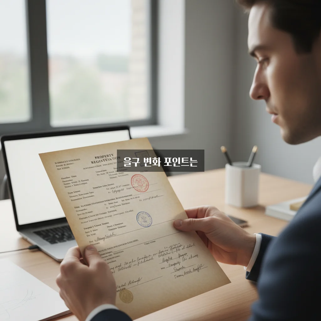 2026년 등기부등본 을구 확인 비교 완벽 가이드 관련 이미지 2