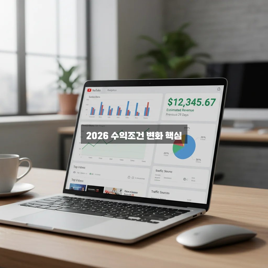 2026년 유튜브 수익창출 조건 완벽 비교 가이드 관련 이미지 1