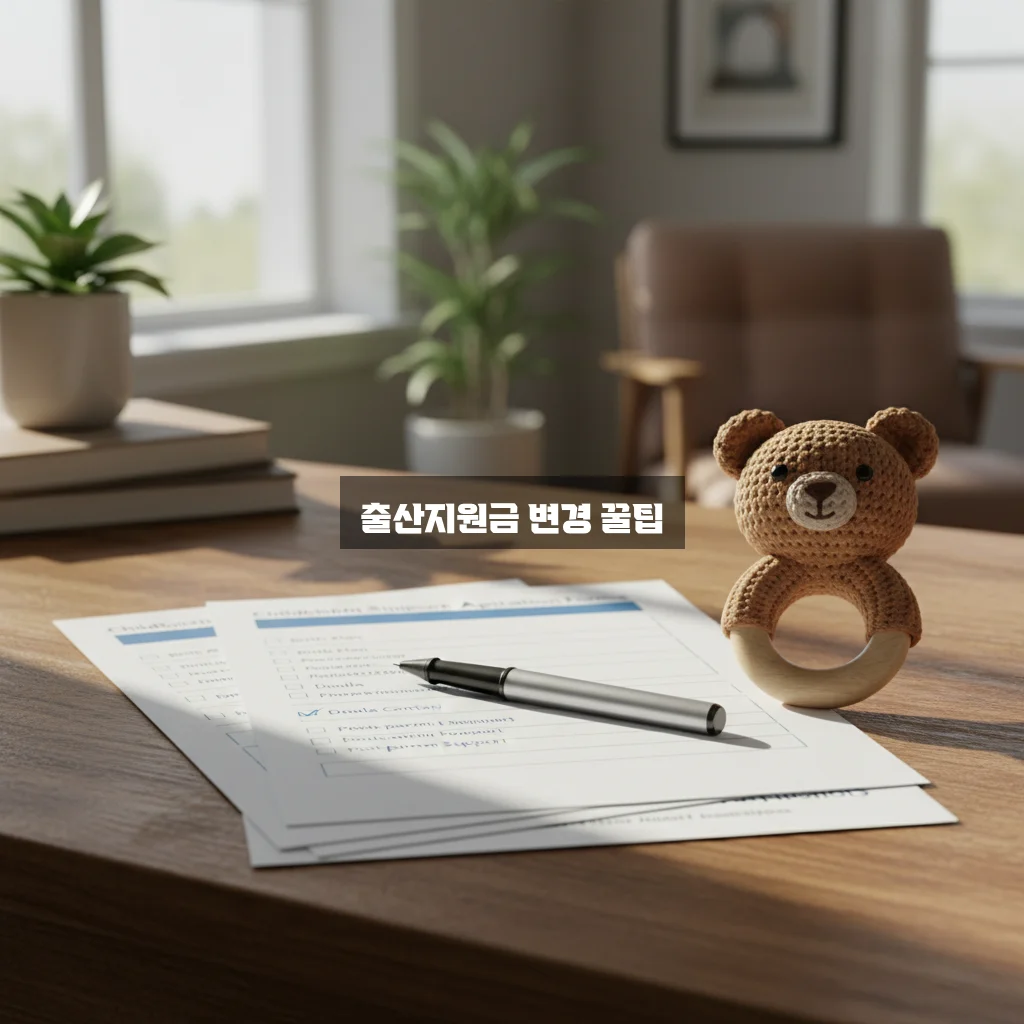 출산지원금 신청 변경 방법 완벽 정리 체크리스트 알아보기 관련 이미지 2