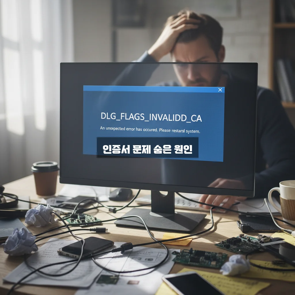 DLG_FLAGS_INVALID_CA 오류 완벽 정리 가이드 관련 이미지 1