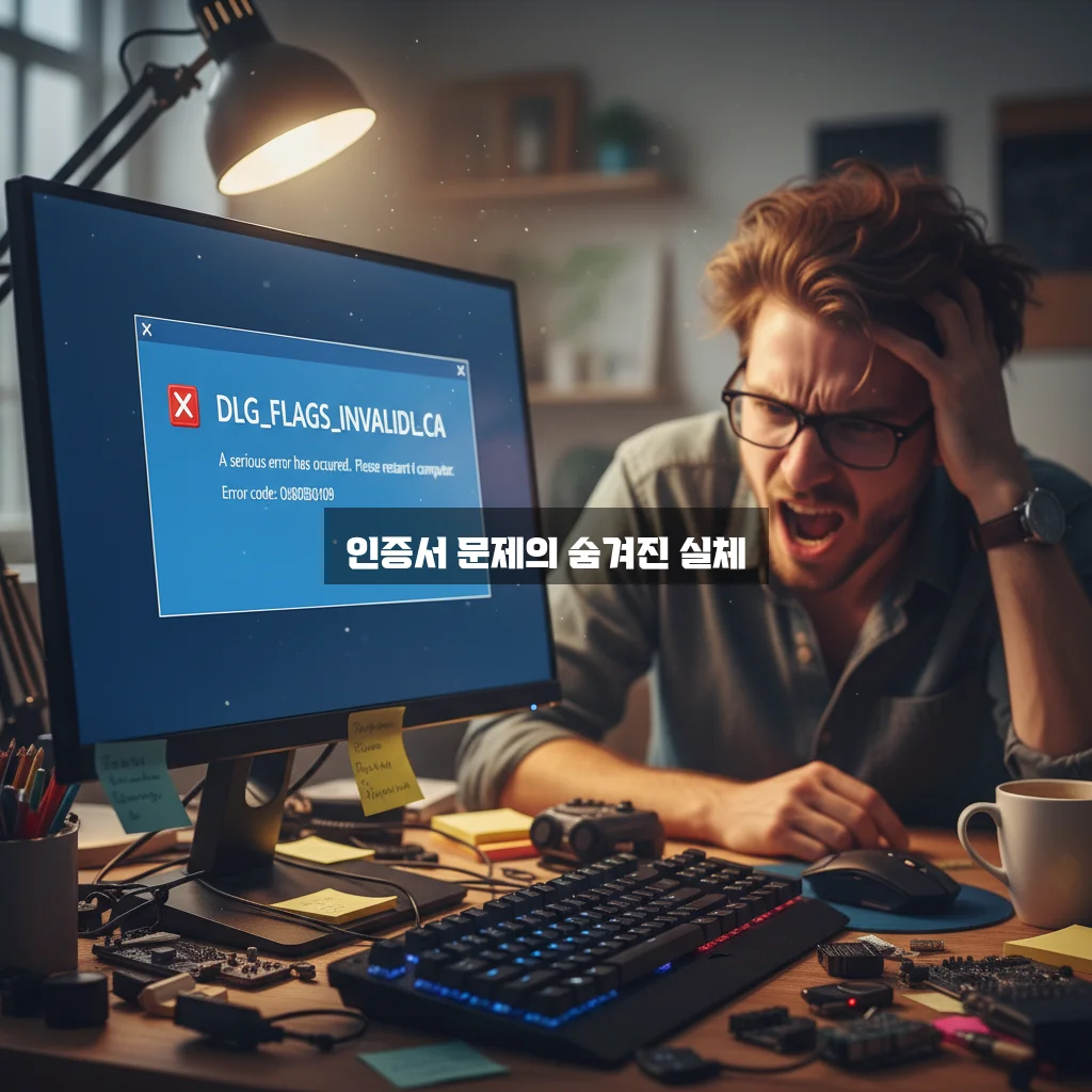 DLG_FLAGS_INVALID_CA 오류 완벽 정리 가이드 관련 이미지 3