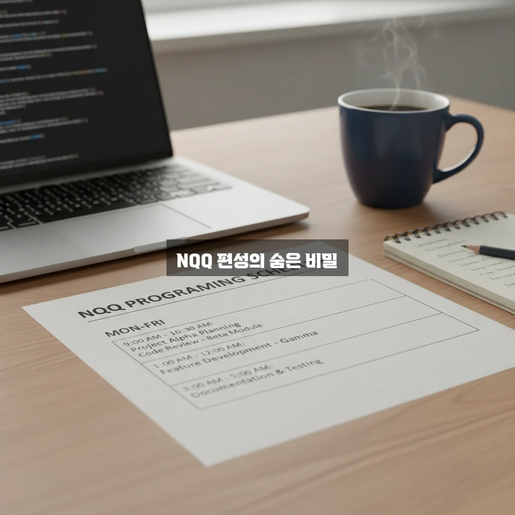 NQQ 편성표 완벽 정리 가이드 관련 이미지 2