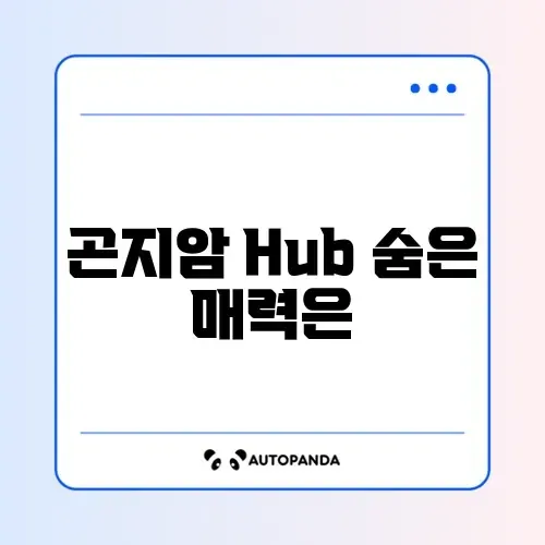 곤지암 Hub 완벽 가이드 알아보기