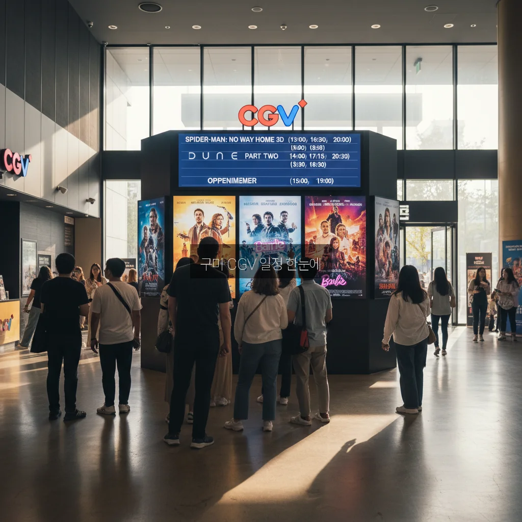 구미 CGV 상영시간표 완벽 정리 가이드 관련 이미지 3
