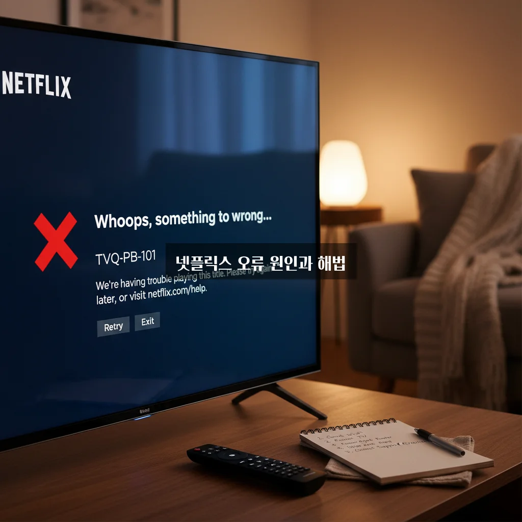 넷플릭스 TVQ-PB-101 오류 완벽 정리 가이드 관련 이미지 1