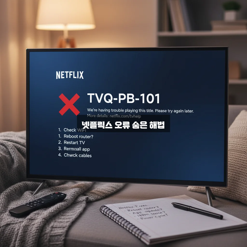 넷플릭스 TVQ-PB-101 오류 완벽 정리 가이드 관련 이미지 3