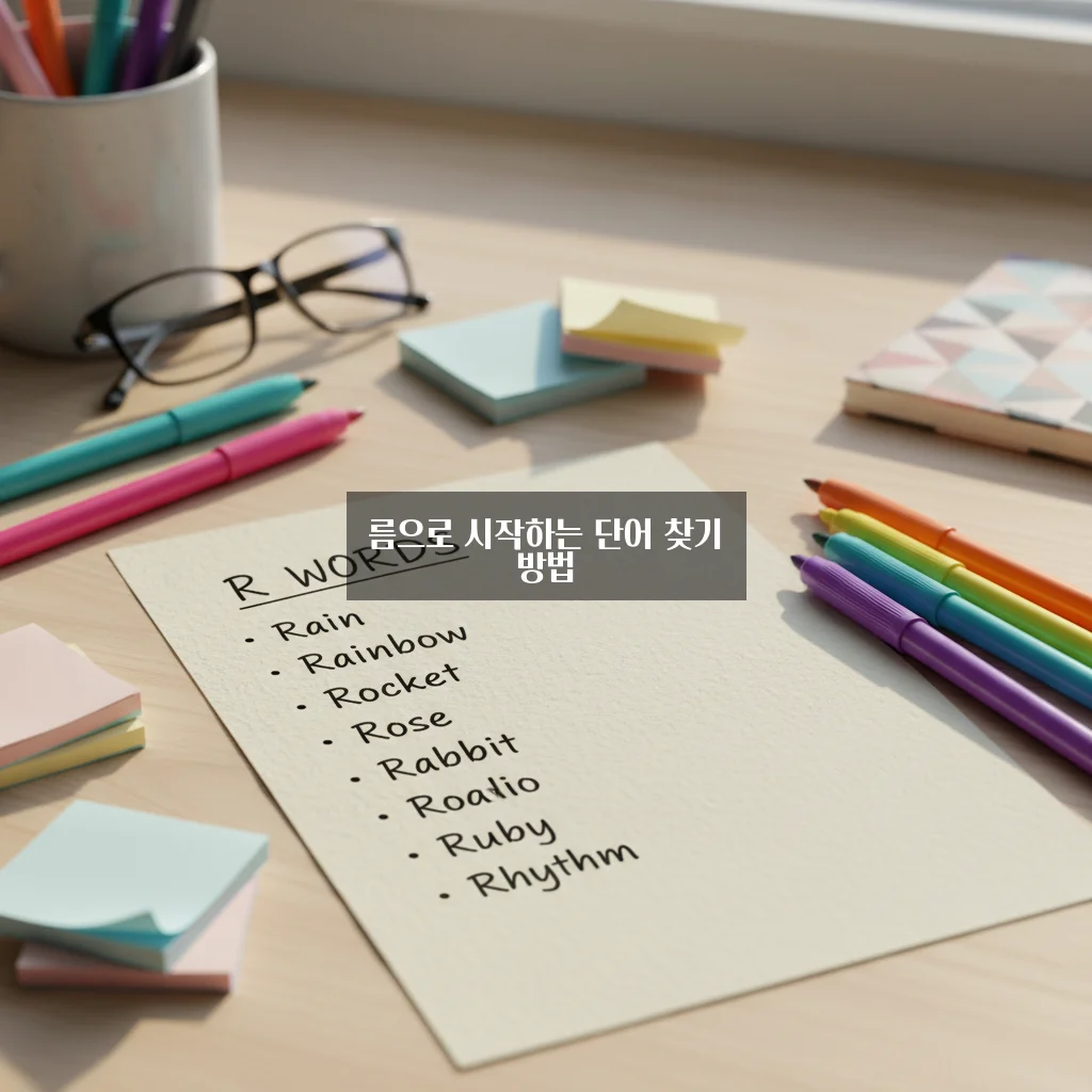 름으로 시작하는 단어 완벽 정리 가이드 관련 이미지 1