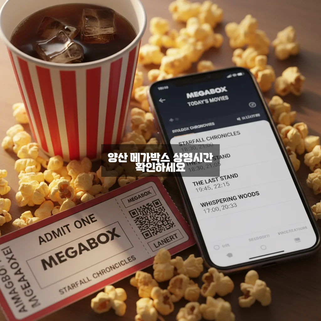 양산 메가박스 최신 상영시간표 완벽 정리하기 관련 이미지 2