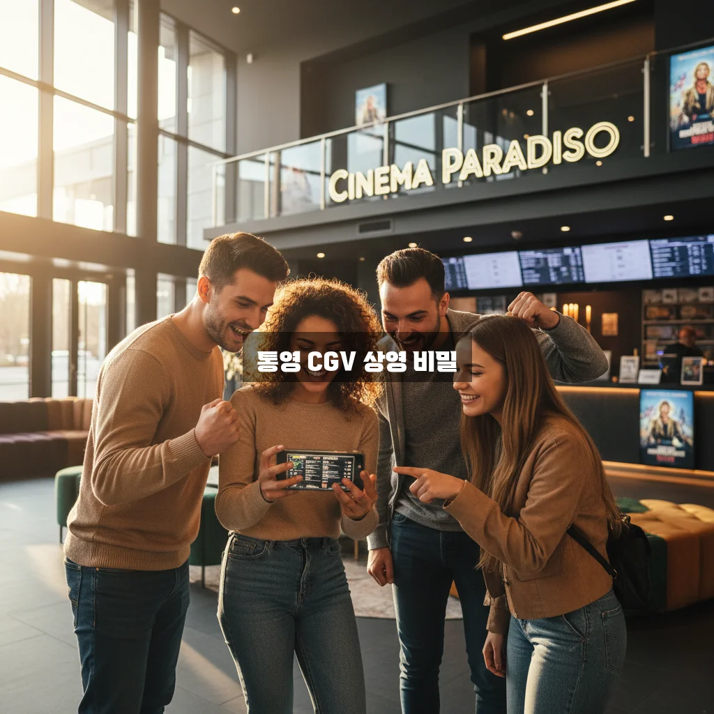 통영 CGV 최신 상영시간표 완벽 가이드 알아보기 관련 이미지 1