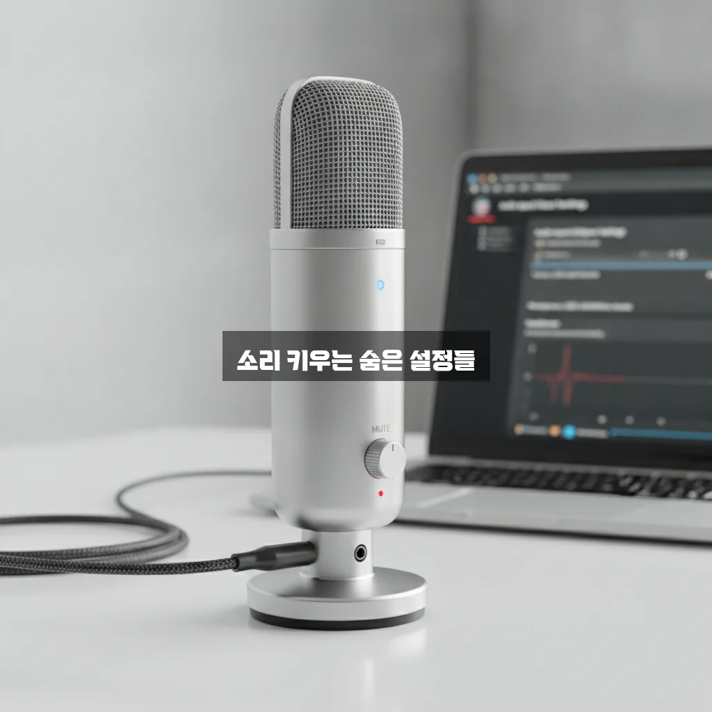 USB 마이크 소리 너무 작을 때 꼭 확인해야 할 설정 방법 완벽 정리 관련 이미지 2