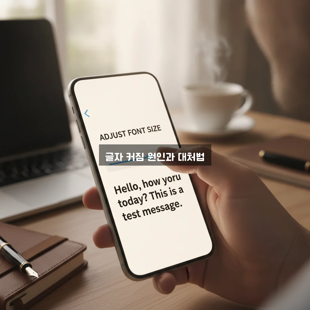 스마트폰 글자 크기가 갑자기 커졌을 때 해결 방법 완벽 정리 관련 이미지 3