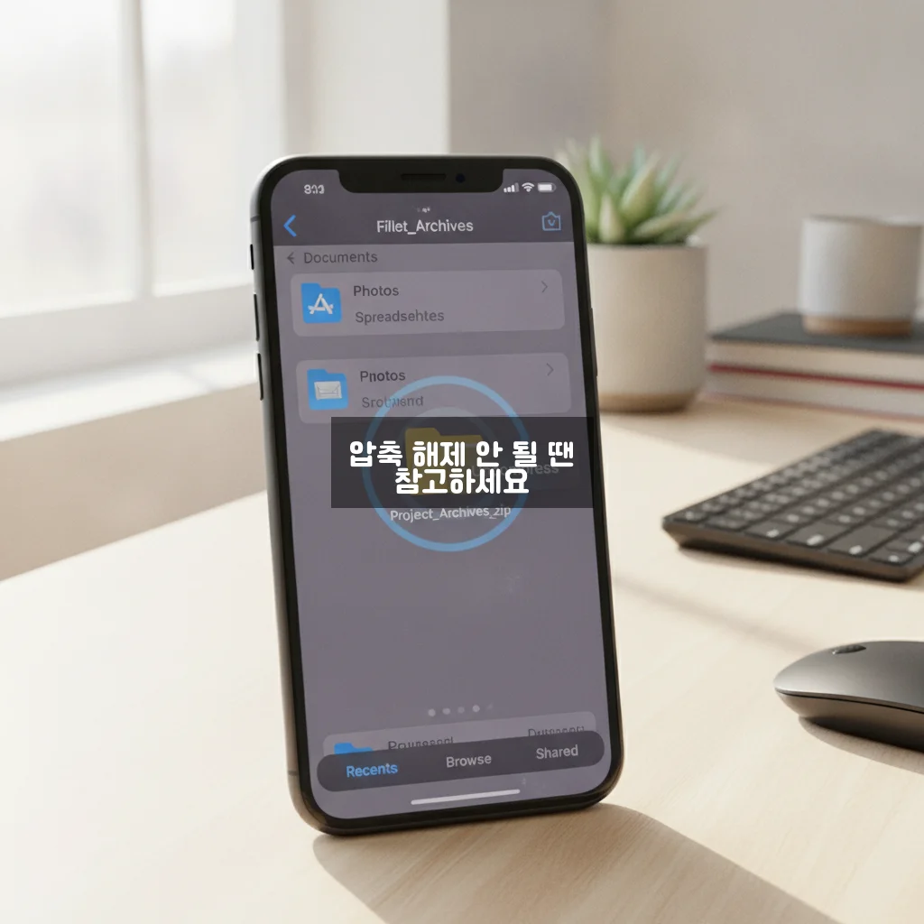 아이폰 파일 앱에서 압축 해제 안 될 때 해결 방법 완벽 정리 관련 이미지 3