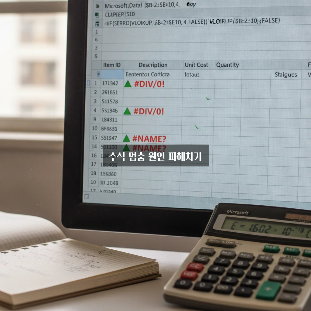 엑셀 수식이 계산되지 않을 때 해결 방법 완벽 정리 관련 이미지 1