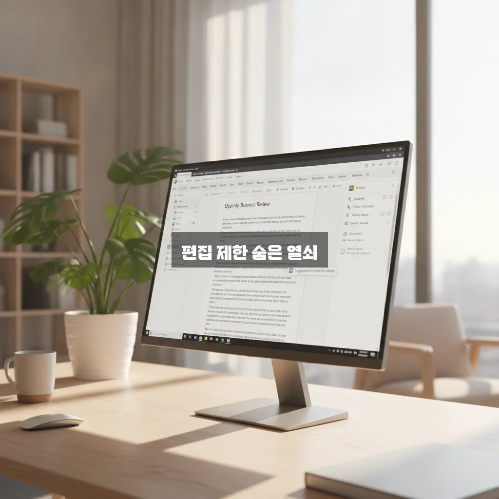 워드 파일 편집 제한 해제하는 쉽고 빠른 방법 완벽 정리 관련 이미지 2