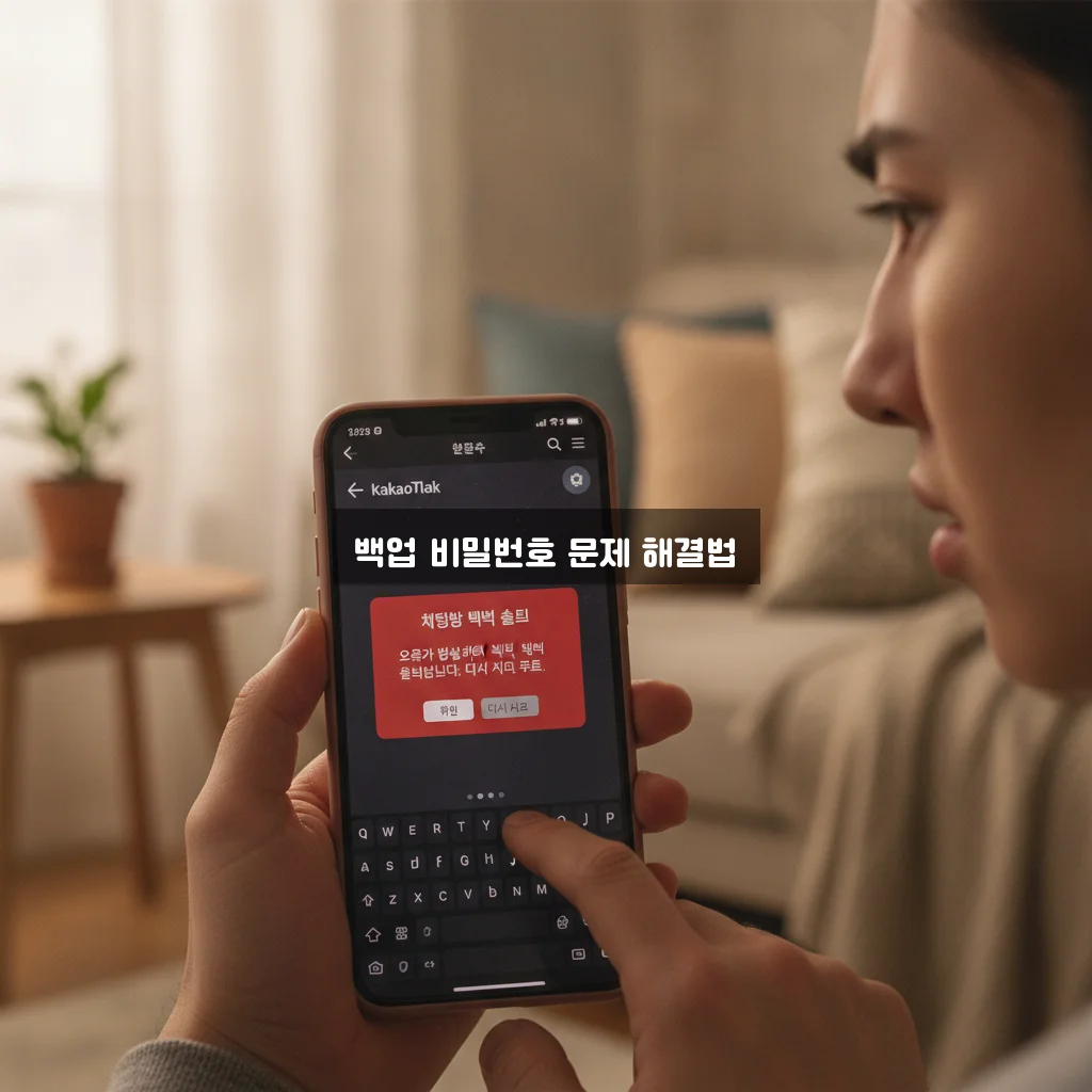 카카오톡 대화 백업 비밀번호 오류 완벽 해결 방법 알아보기 관련 이미지 1