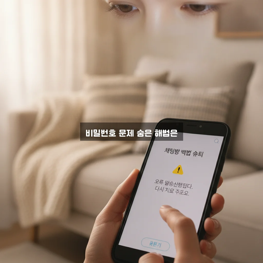 카카오톡 대화 백업 비밀번호 오류 완벽 해결 방법 알아보기 관련 이미지 3