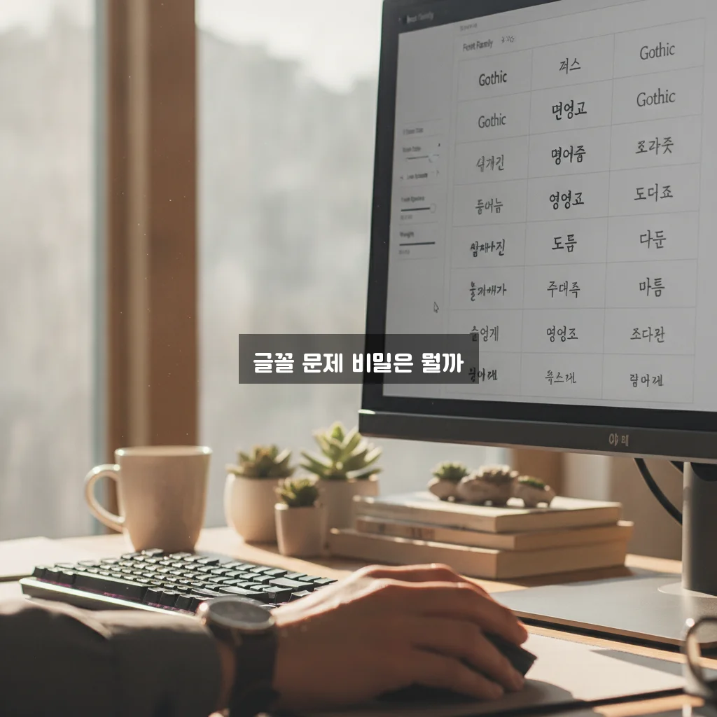 한글 문서 글꼴이 다르게 보일 때 쉽게 해결하는 방법 가이드 관련 이미지 2